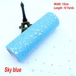 tulle paillettes bleu rose vert violet noir blanc 15cm 10yards polyester décoratif mariage anniversaire