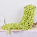 guirlande florale artificielle blanc vert rose jaune mariage décoration intérieure romantique hortensia soie 10