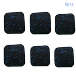 tapis sol antidérapant protection plancher caoutchouc 10x10cm noir bleu texture moderne