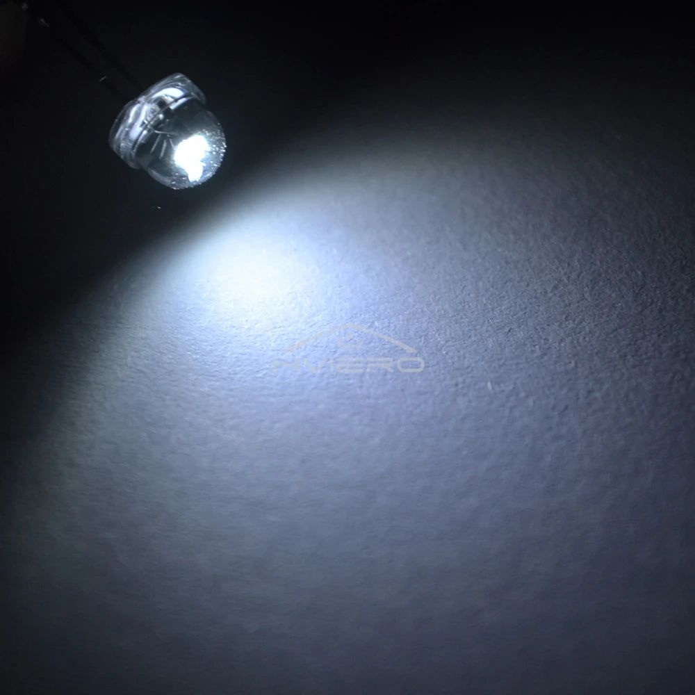 Diodes led 5mm bleu vert rouge blanc chaud jaune violet rose orange transparentes 20000h