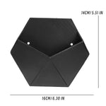 jardinière murale suspendue hexagonale geometrique moderne gris noir blanc vis fixationsintérieur salon balcon entrée