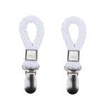 pinces serviettes corde tressée moderne couleur beige noir blanc rouge vert clips magnétiques salle