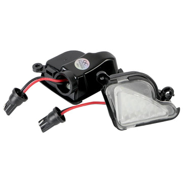 lampe led 18 diodes noire blanche câbles rouge noirs moderne voiture flaque