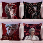 taie d'oreiller animée personnage floral rouge blanc maison hospitalière polyester opacité