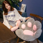 coussin patte chat gris rose blanc mousse mémoire forme douce moelleuse moderne mignon