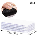 adhésifs antislip velcro antidérapants réutilisables noir blanc salle bain sécurité écologiques trapèze forme