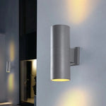 applique murale led noir gris contemporaine 10w 20w étanche ip65 aluminium