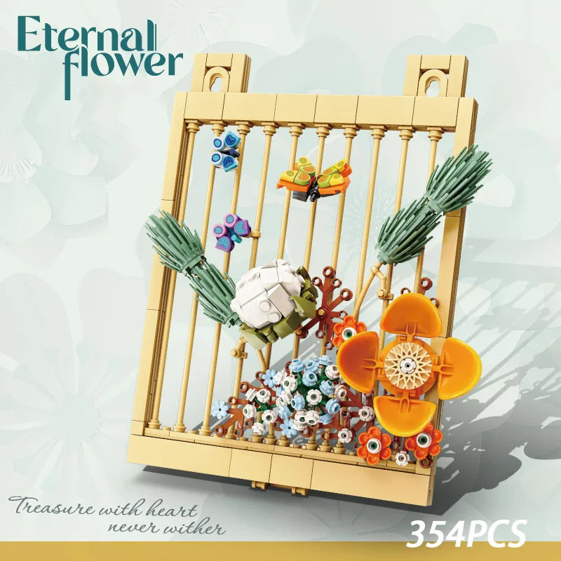 décoration murale cadre lego floral licorne colibri papillons fleurs animaux nature suspendu chambre enfants
