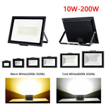 projecteur led extérieur ip67 étanche noir moderne flux lumineux 2000 82000 vde ul rohs
