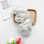 accessoire décoration mode fleur roses relief orange rose blanc rouge moderne élégant polyester