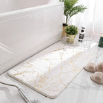 tapis bain moderne marbre doré blanc beige noir rose gris respectuevironnement sallebain