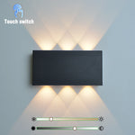 lampe murale led portable noir bois moderne adhésive rechargeable tactile type