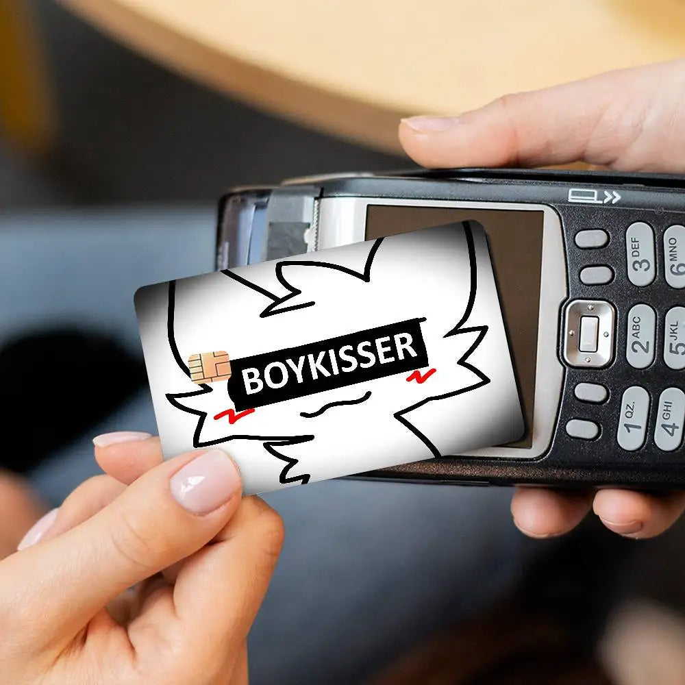 autocollants carte credit dessin animé chats moderne graphique
