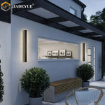 applique murale led moderne noire ip65 éclairage extérieur mur fixe 2492000lm 85265v