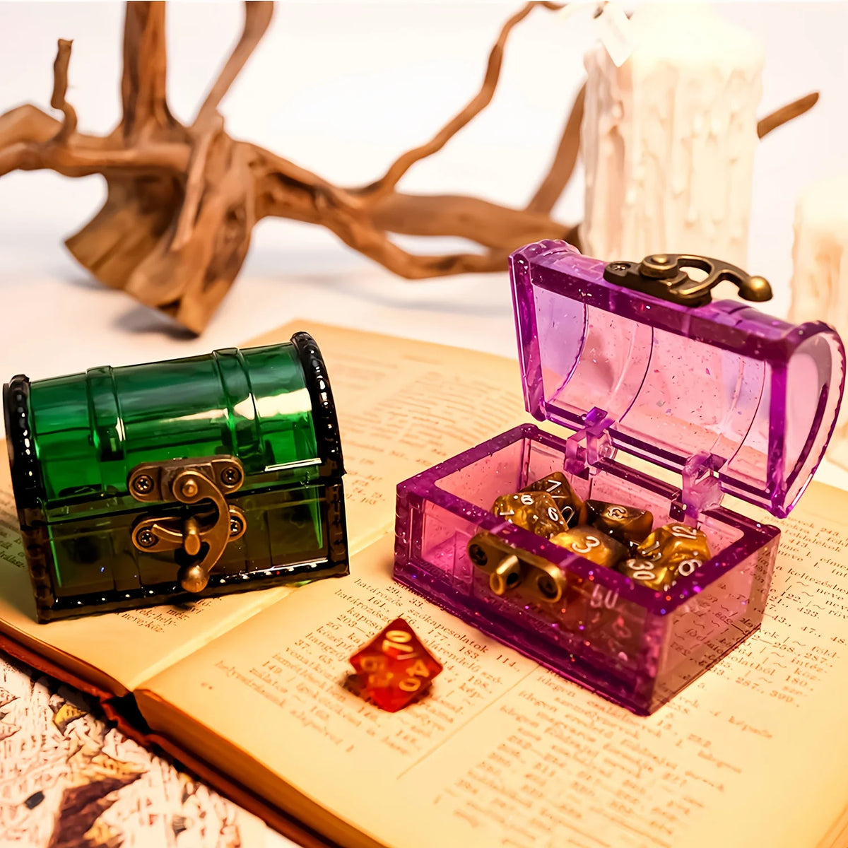 moules silicone bijoux coffres transparents textures pirates trésors pailletés intérieursDecorationDIYStorageBoxMoldCadeau