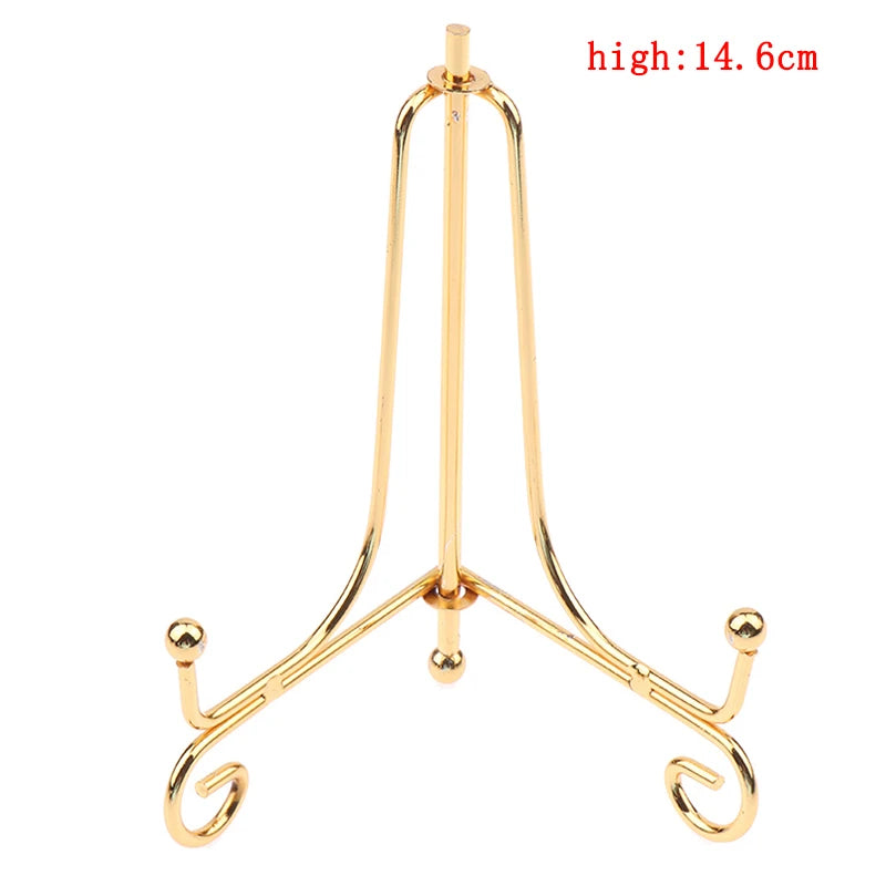 supports photo ornementaux métal doré élégants décoration rangement vaisselle 10cm 12cm 15cm