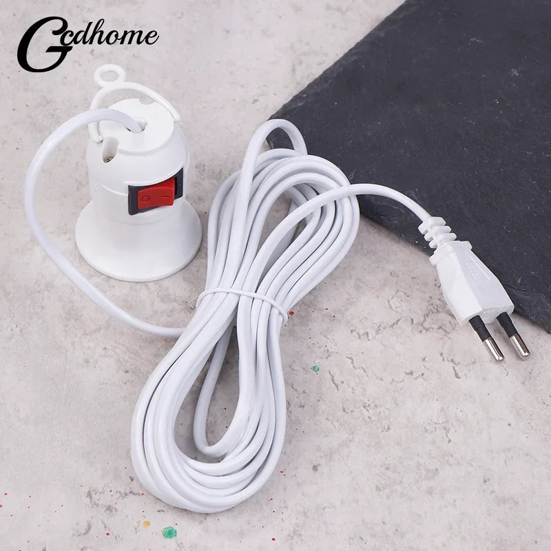 câble électrique blanc moderne prise interrupteur cordon alimentation lampe led suspension fixe