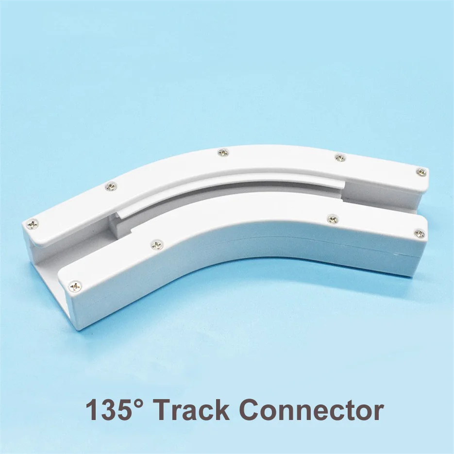 connecteur rail rideau blanc moderne 90 135 degrés dooya trietex