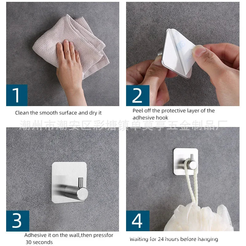 porte serviettes adhésifs acier inoxydable or noir moderne lisses cuisine salle bain