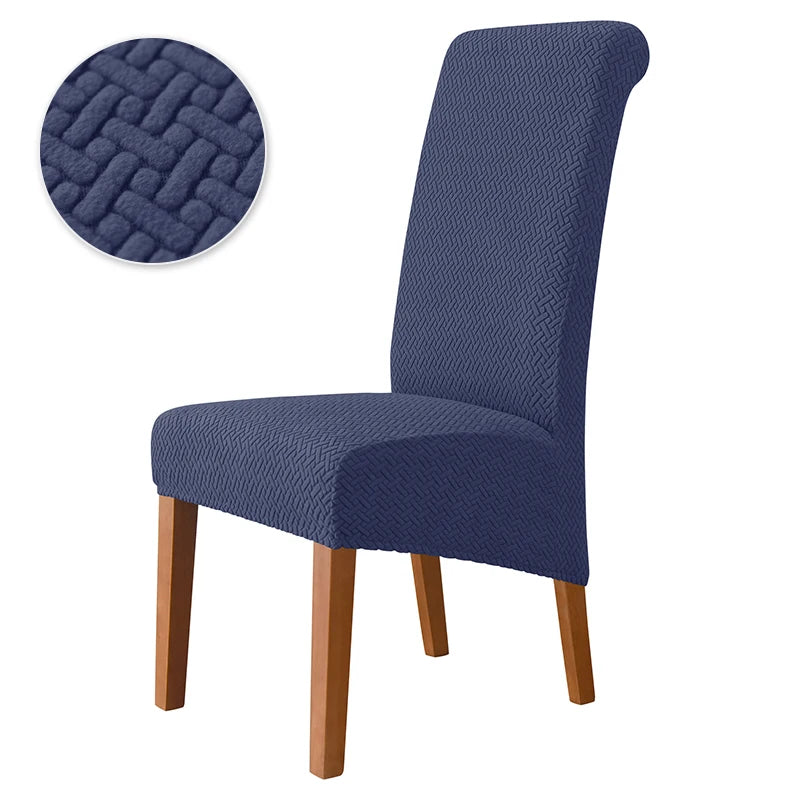 housse chaise mariage tissu carreaux beige moderne adhésif XL salon restaurant
