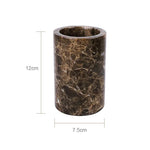 ensemble salle bain marbre distributeur savon porte savon diffuseur huiles essentielles noir doré