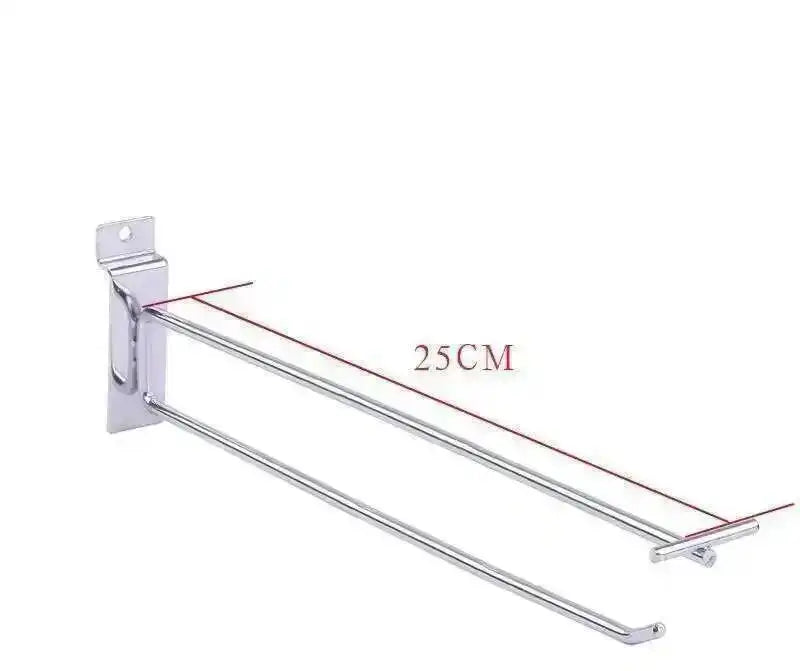 supports murals argentés modernes affichage pliant fixe 10cm 15cm 25cm