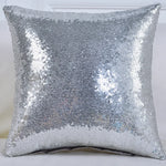 housses coussin paillettes or modernes adhésives polyester 40x40cm decoration maison festive