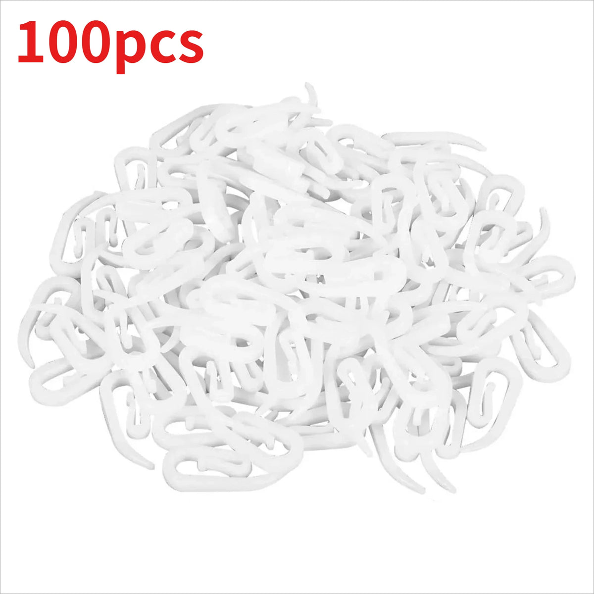 crochets suspension rideau blancs modernes pvc 100pcs 200pcs 500pcs accessoires fenêtres