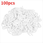 crochets suspension rideau blancs modernes pvc 100pcs 200pcs 500pcs accessoires fenêtres