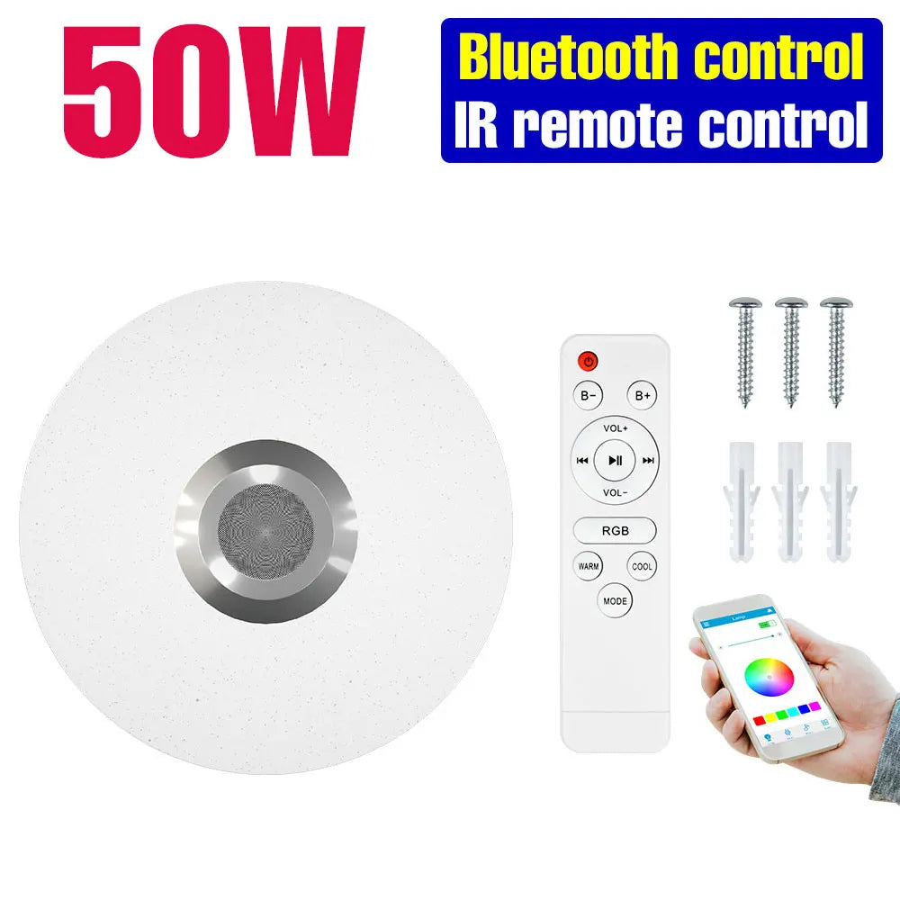 lampe intelligente rgb multicolore bluetooth application télécommande musique économie énergie durable sans clignotement moderne