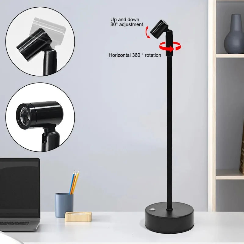 lampe table led rechargeable tactile noire moderne chambre restaurant