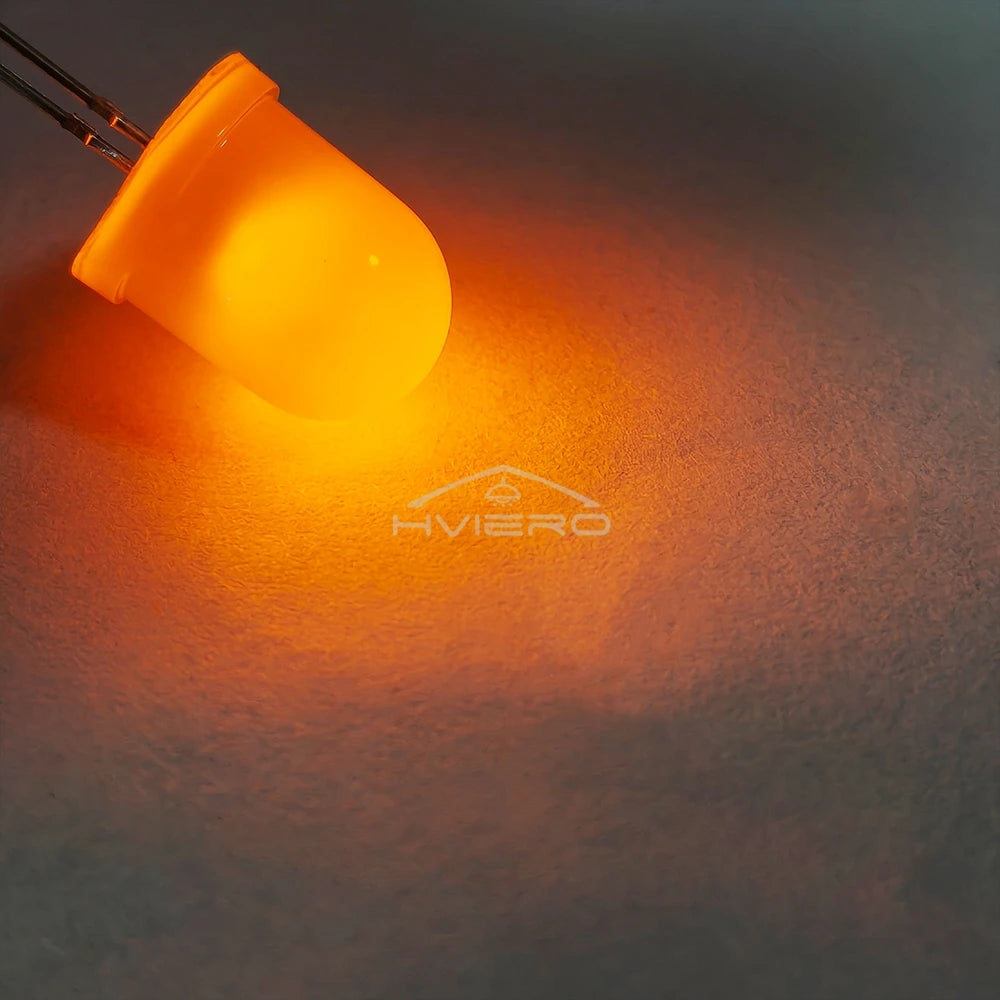 diodes led 10mm bleu vert rouge blanc chaud jaune diffuses ultra lumineuses decoration commercial