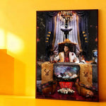 affiche murale moderne pop art THE WORLD IS YOURS multicolore cadre salon chambre