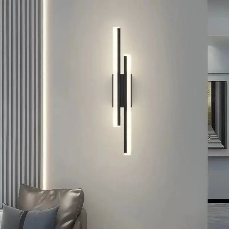 lampes murales modernes noir blanc doré éclairage cuisine chambre coucher minimaliste