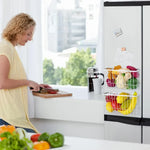 paniers rangement transparents aimants blanc noir cuisine réfrigérateur salon modulaire multifonctionnels