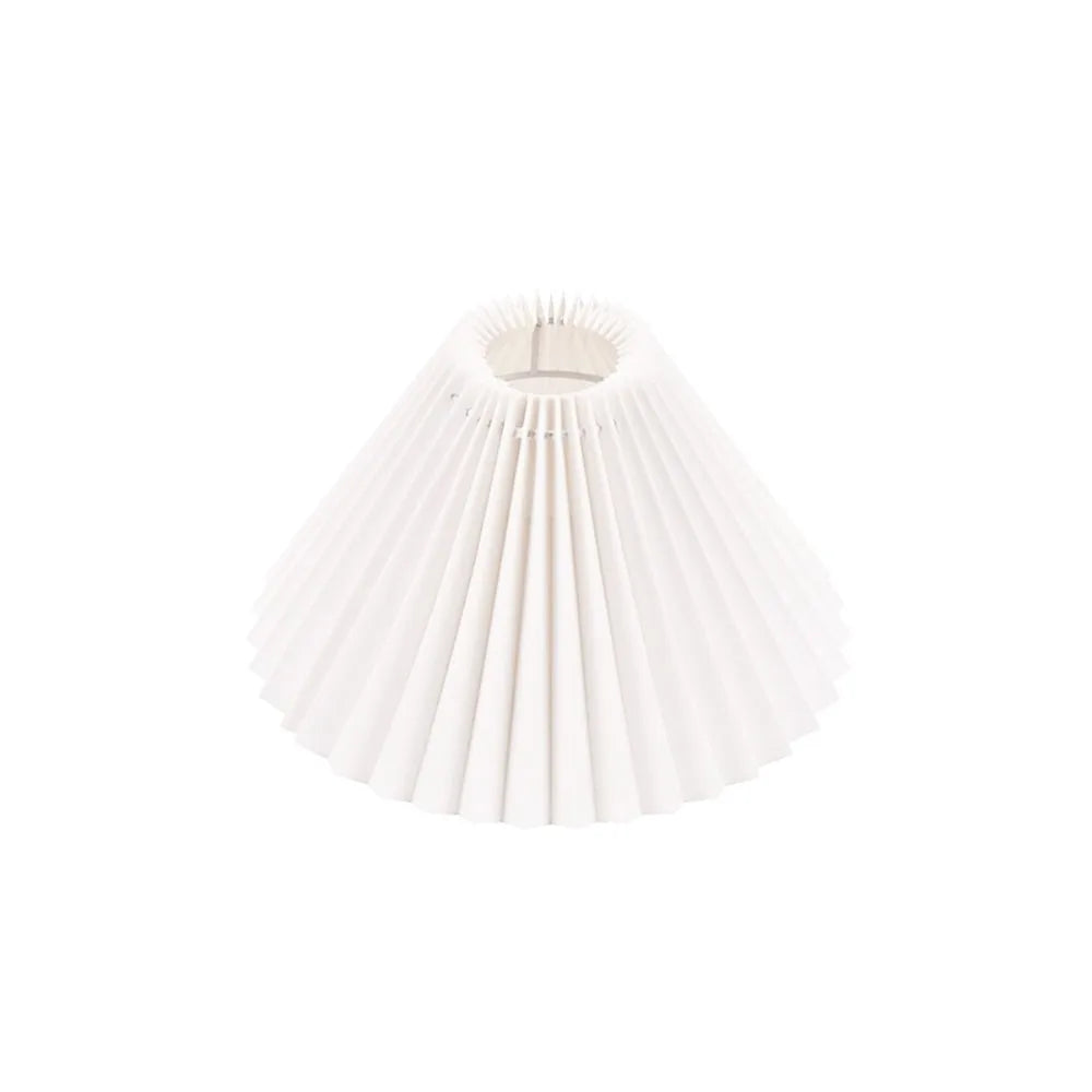 abat jour plissé moderne blanc rose vert pliable opaque salon chambre