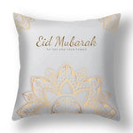 décoration islamique mandala doré coussin lit polyester blanc traditionnel eids mubarak famille chambre maison