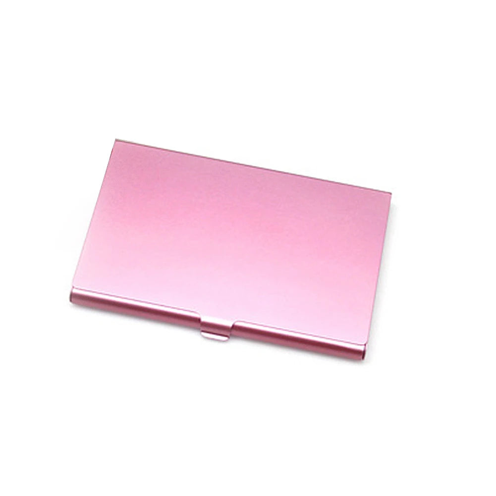 porte cartes réutilisable métal coloré rose doré moderne clip