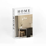 décoration intérieure livres faux modernes blanc noir marron clair minimaliste bibliothèque