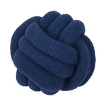 coussin décoratif rond velours effet nœud canapé salon moderne maison texte