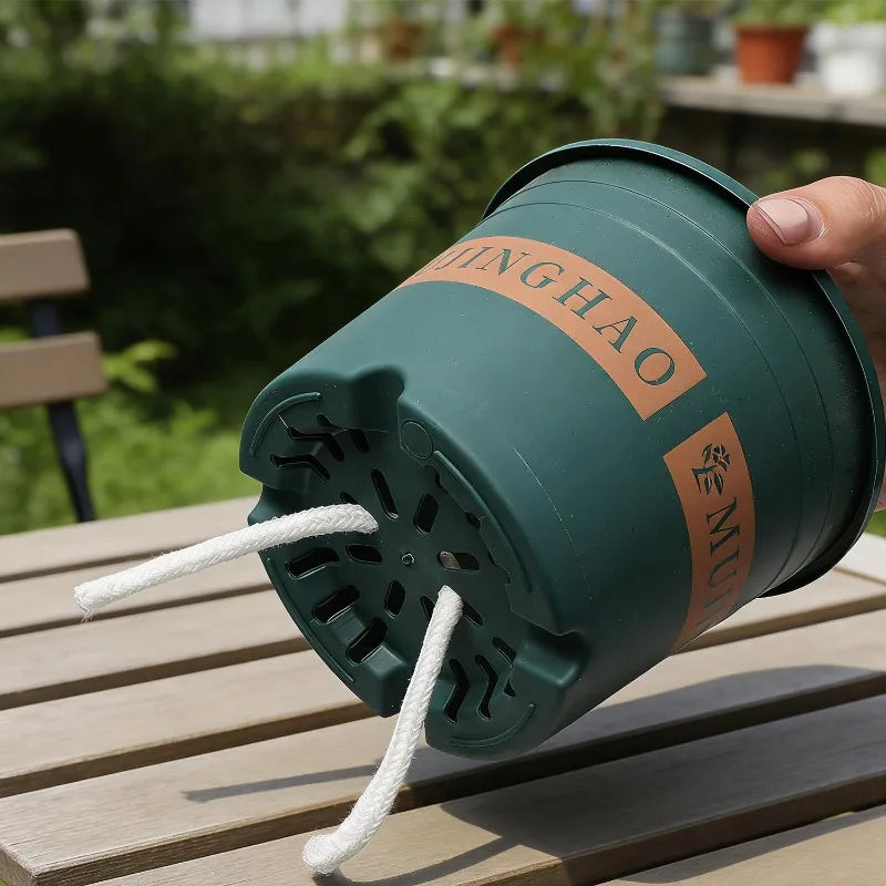 pots fleurs auto arrosants plantes vertes intérieur facile remplissage eau protection racines moderne opaques