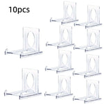 présentoirs transparents supports photos cartes minimaliste moderne rangement salon respectueux environnement plastique