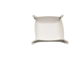 plateau bijoux simili cuir rose pâle dorés moderne 15cm 15cm rangement cosmétiques rechargeableversible