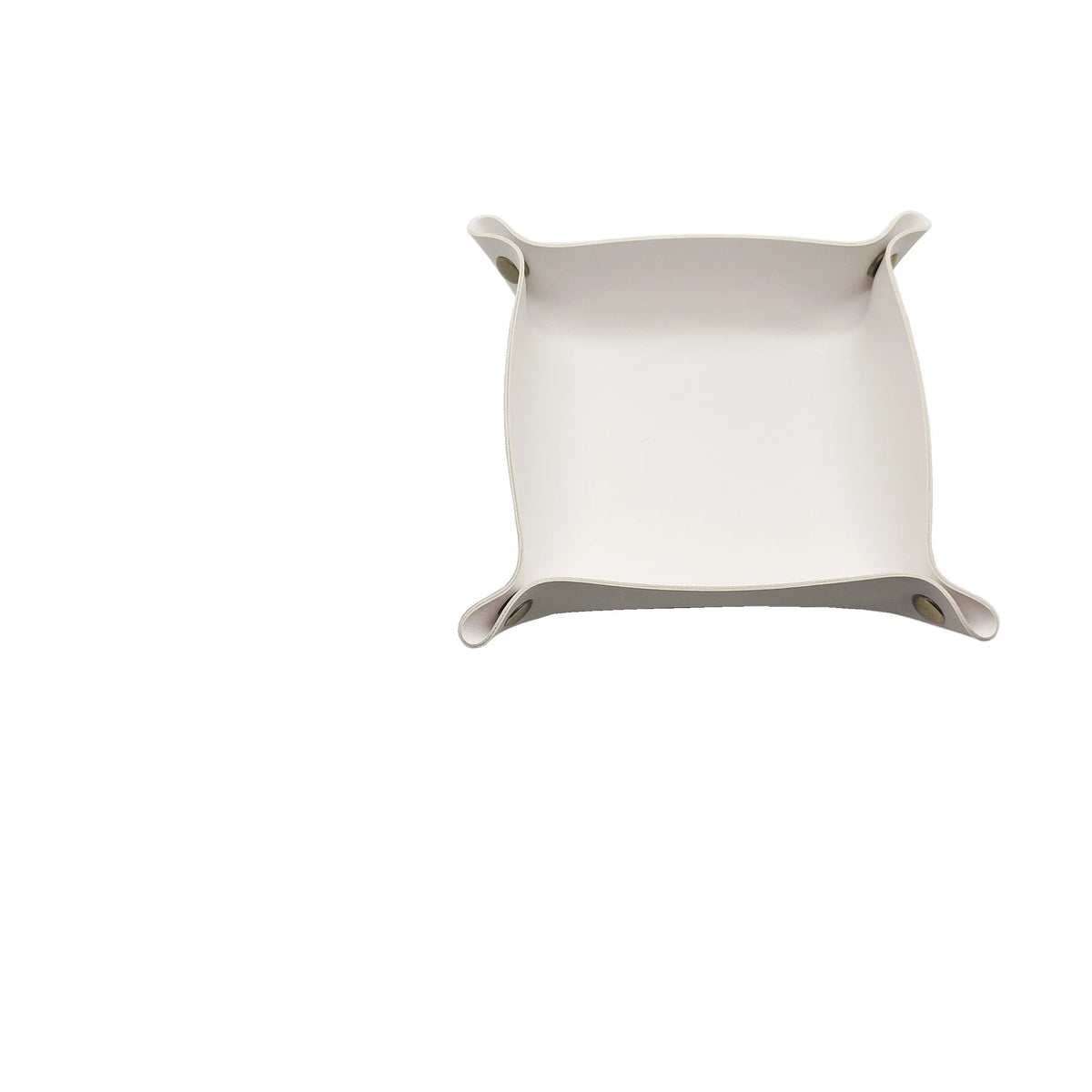 plateau bijoux simili cuir rose pâle dorés moderne 15cm 15cm rangement cosmétiques rechargeableversible
