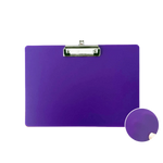 porte document violet moderne clip métallique papier lignes opaque a4 bleu blanc gris