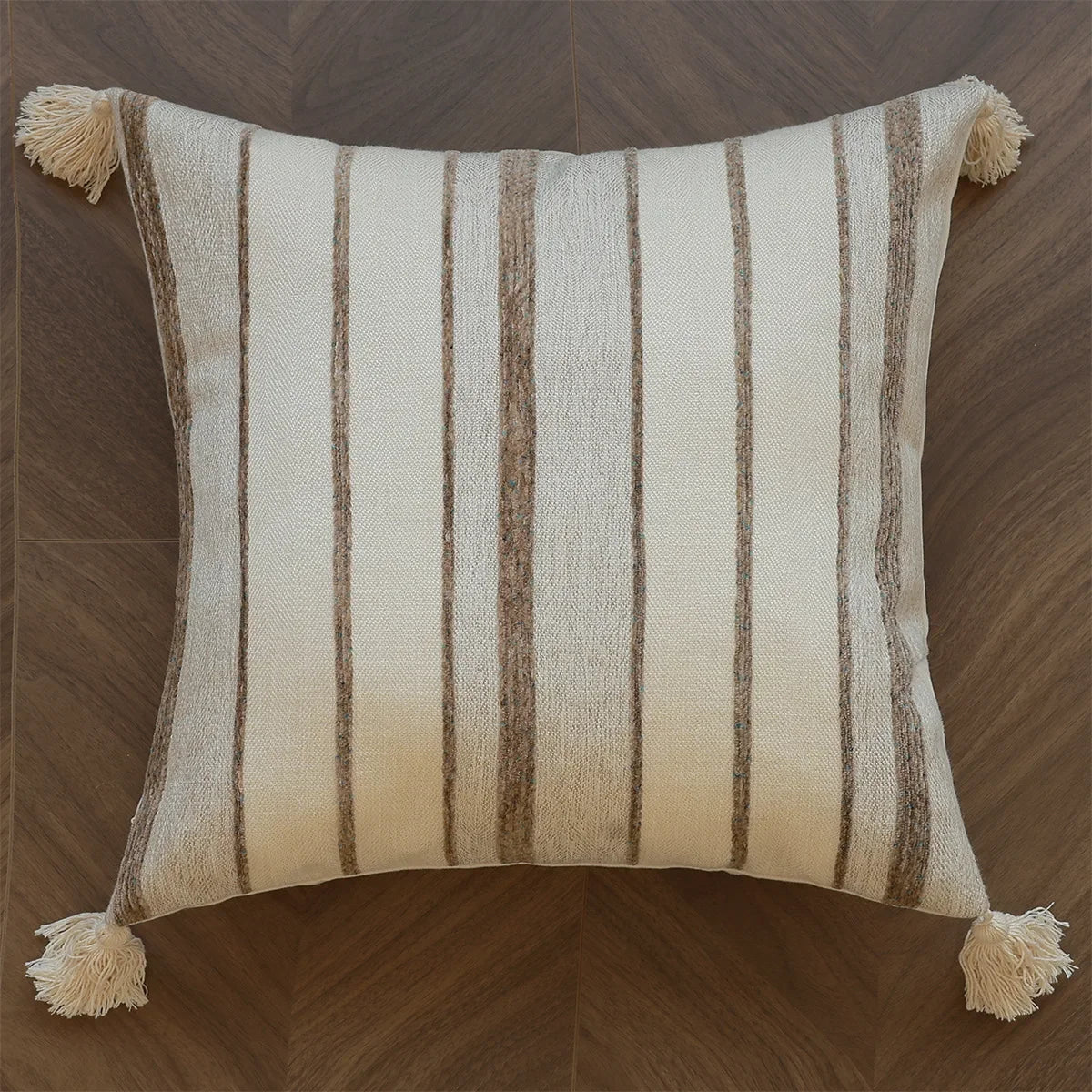 housse coussin géométrique polyester beige marron contemporain opacité 30x50cm 45x45cm décoration maison voiture