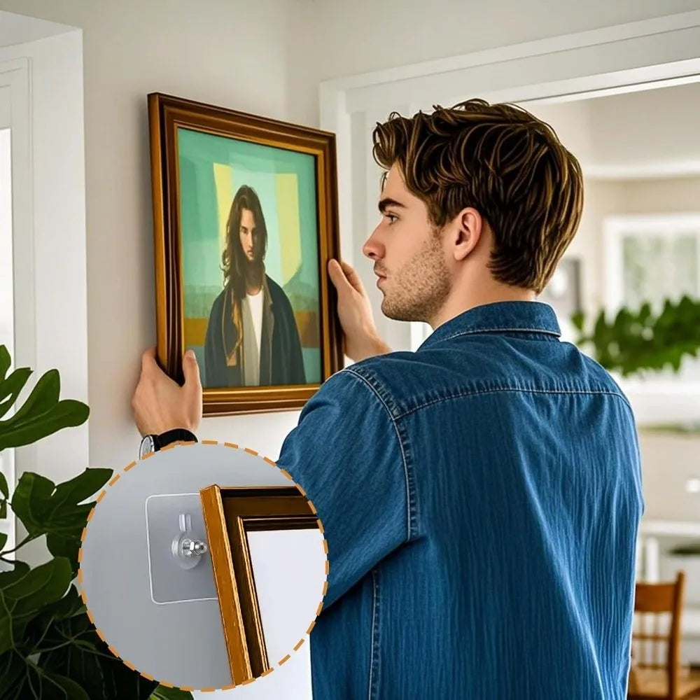 supports murals transparents modernes ventouse sans trace vis rotatives pack 10pcs