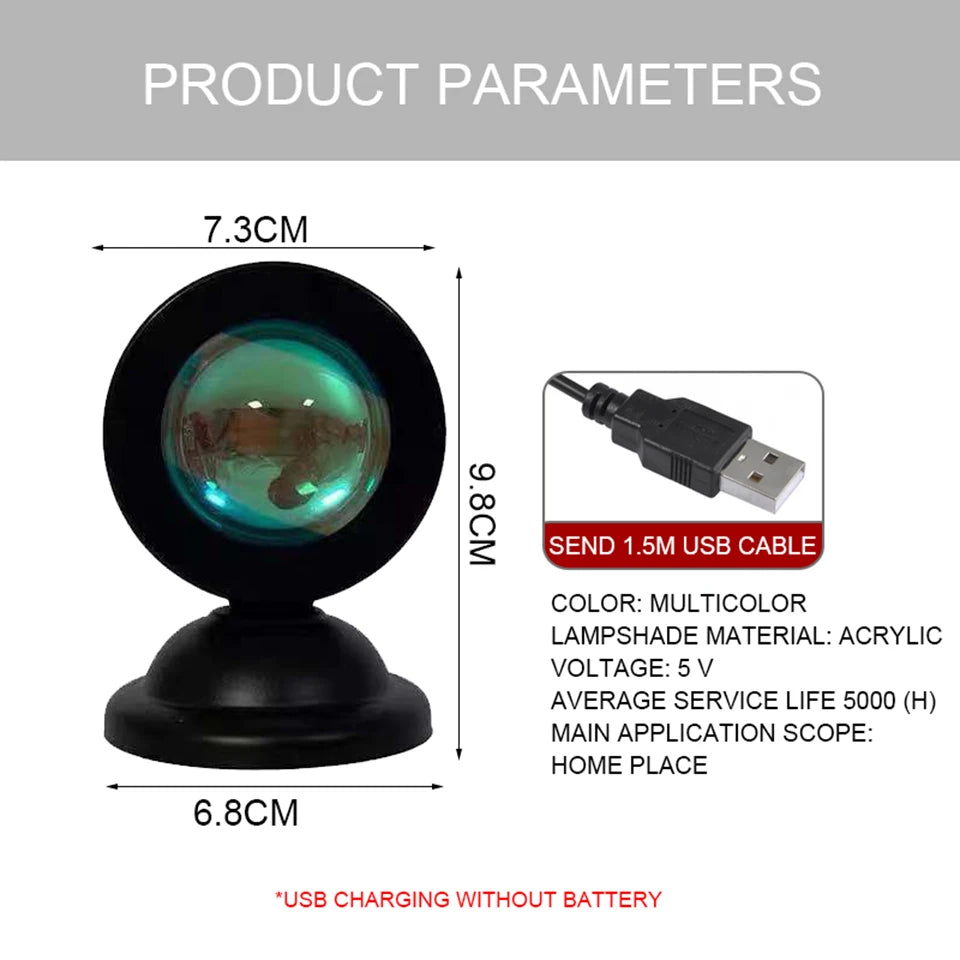 lampe table veilleuse led noir transparent moderne 16 couleurs adhésif câble usb