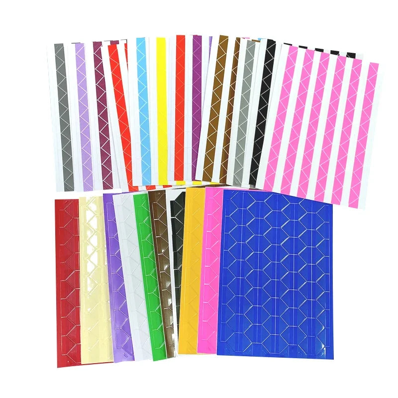 rubans adhésifs colorés moderne rayures géométriques bleu rose jaune violet noir blanc