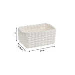 paniers rangement tissage corde fibre végétale réutilisables gris noir beige blanc opacité rustique naturel